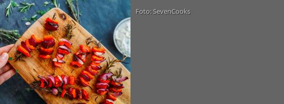 Rezeptbild für "Rosmarin-Paprika-Spieße"