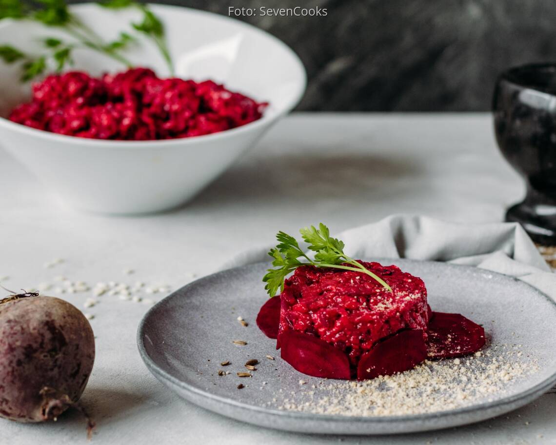 Veganes Rezept: Rote Bete Risotto 3