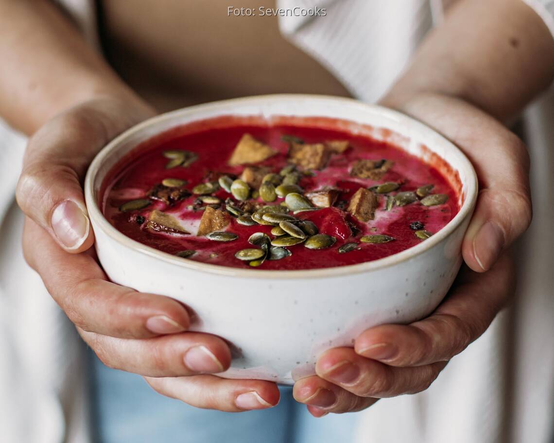 Veganes Rezept: Rote-Bete-Kürbissuppe 3