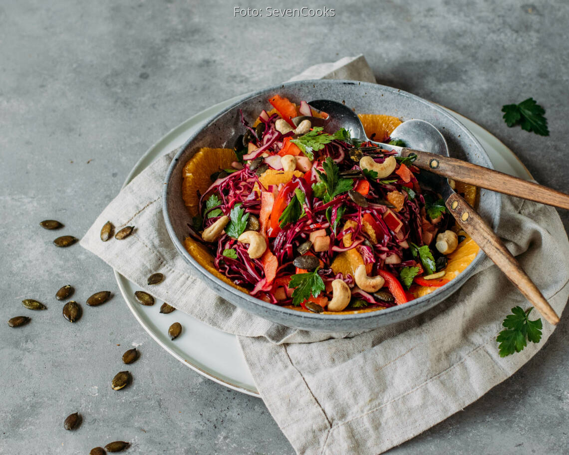 Veganes Rezept: Rotkohlsalat 2