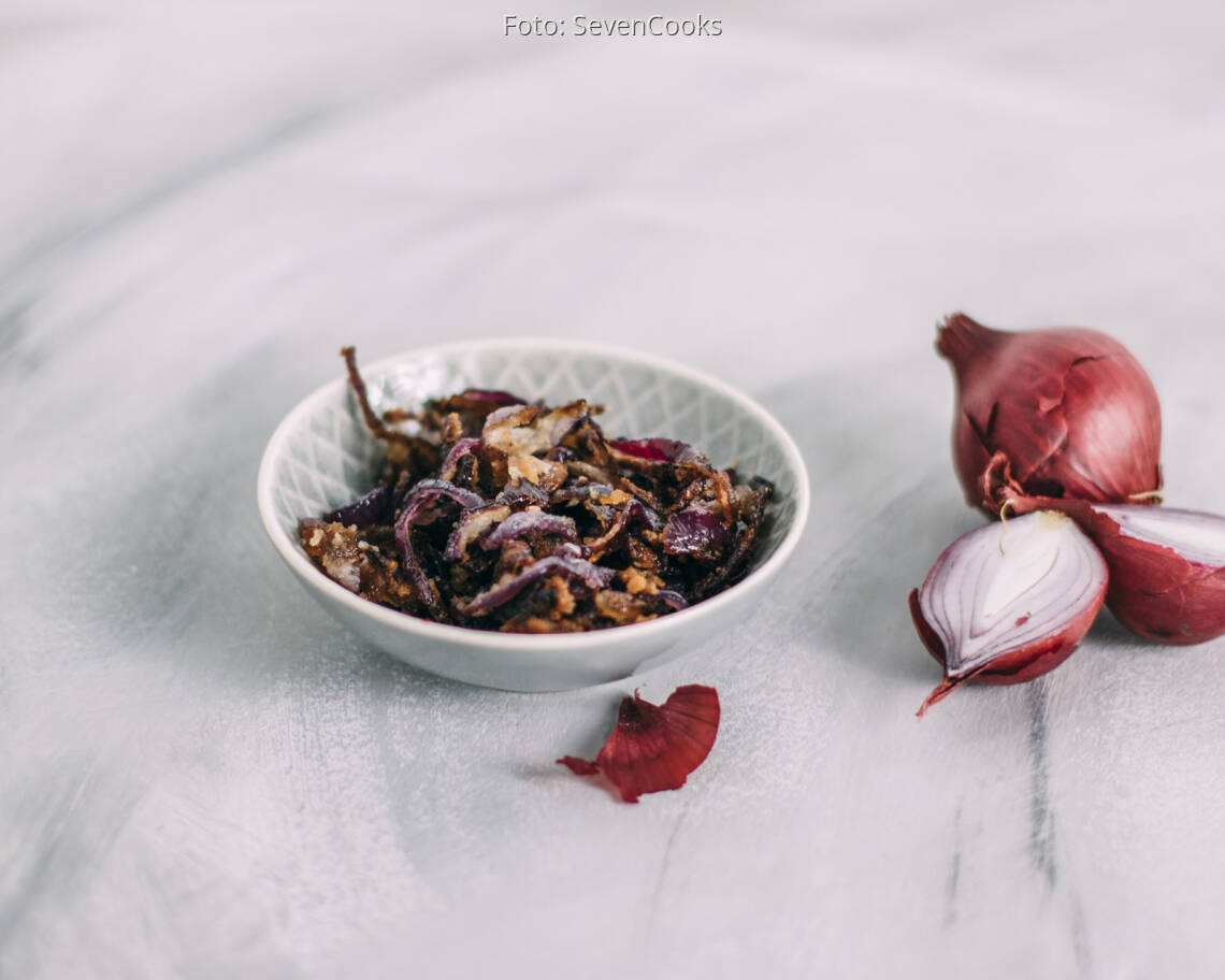 Veganes Rezept: Röstzwiebeln 1