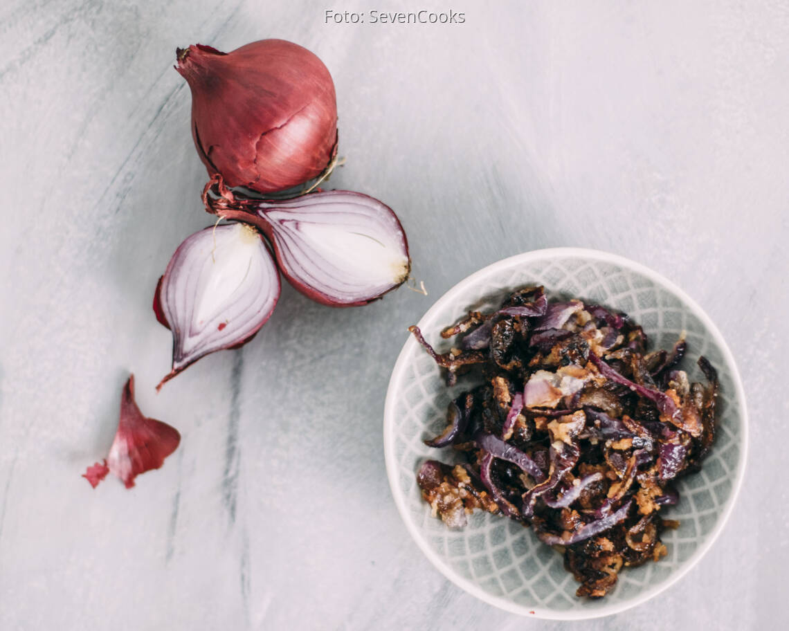 Veganes Rezept: Röstzwiebeln 3