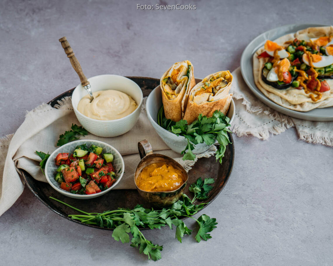 Veganes Rezept: Sabich - Israelisches Sandwich 2