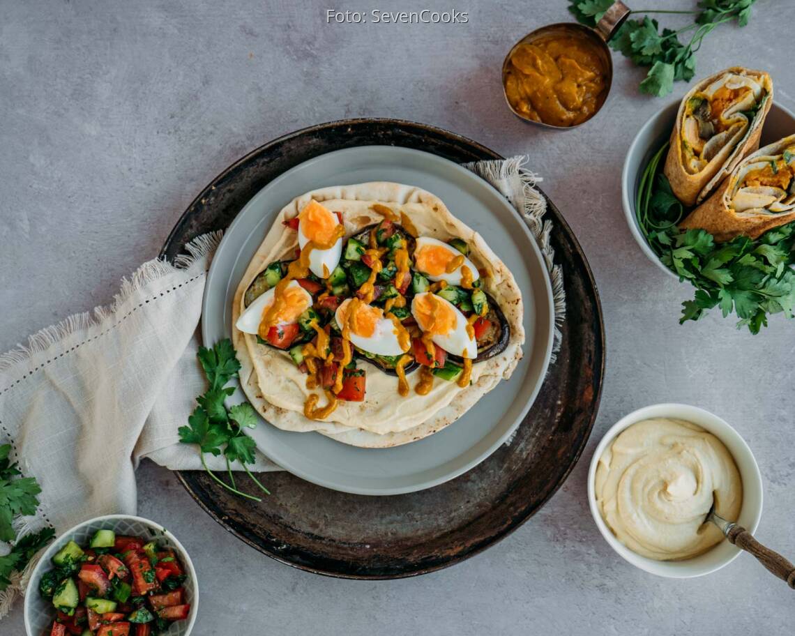 Veganes Rezept: Sabich - Israelisches Sandwich 3