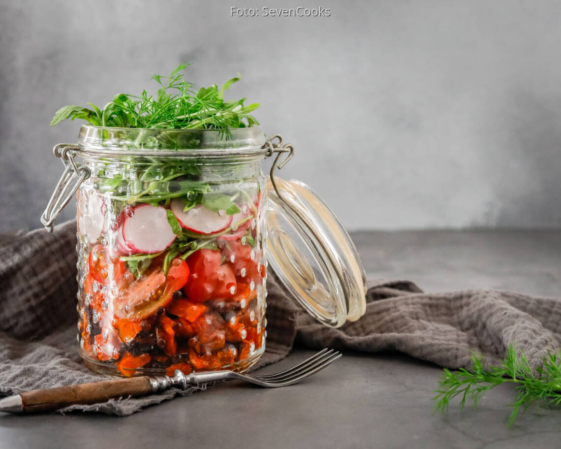 Veganes Rezept: Salat im Glas 1