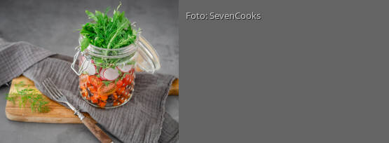 Rezeptbild für "Süßkartoffelsalat im Glas"