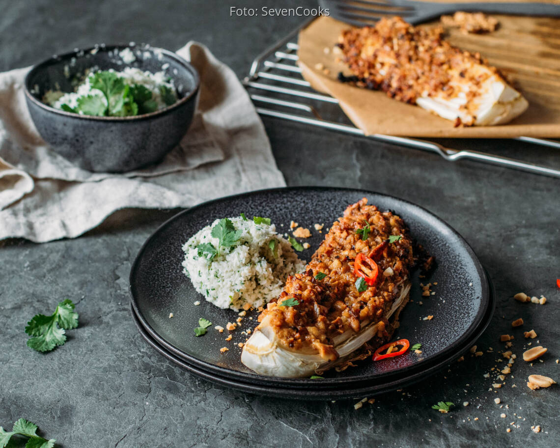 Veganes Rezept: Saté-Chinakohl mit Kokosreis_1