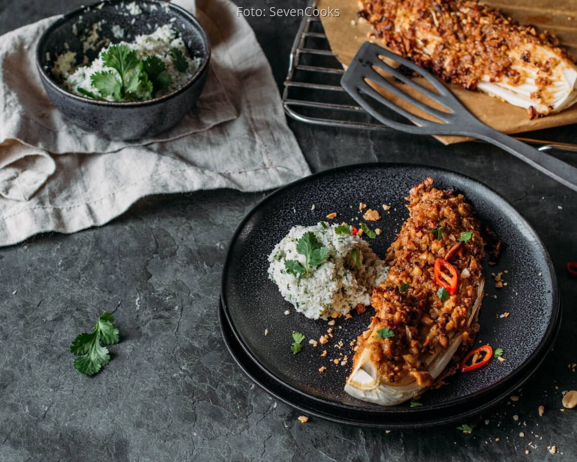 Veganes Rezept: Saté-Chinakohl mit Kokosreis_3