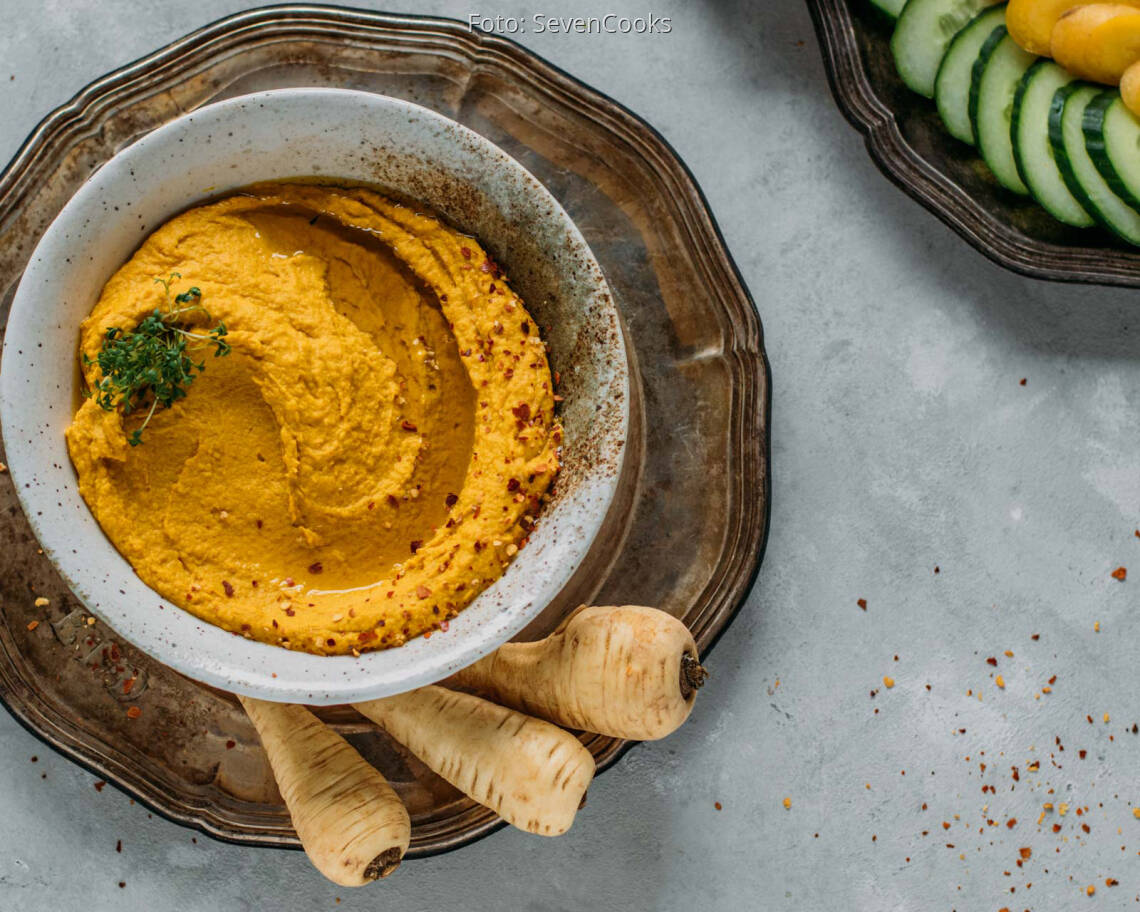 Veganes Rezept: Scharfer Pastinaken-Aufstrich