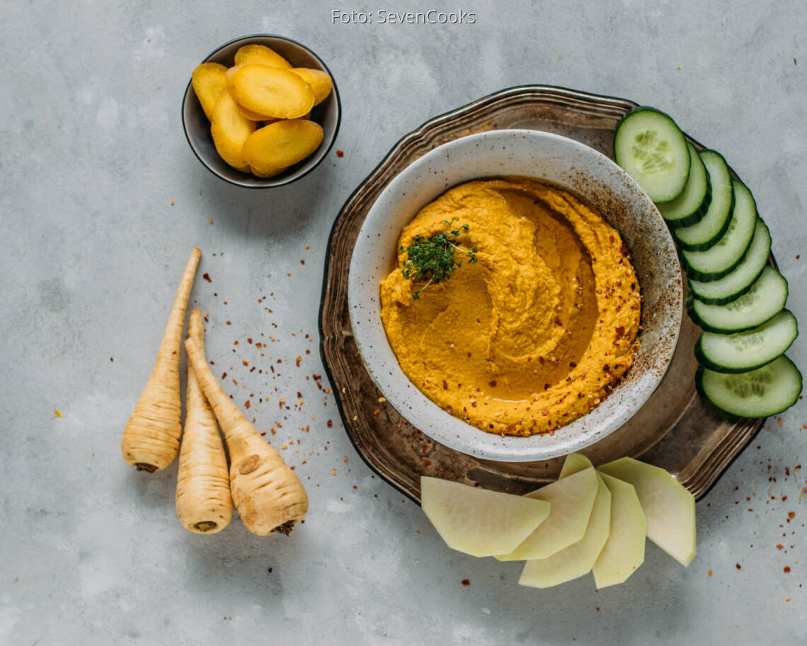 Veganes Rezept: Scharfer Pastinaken-Aufstrich