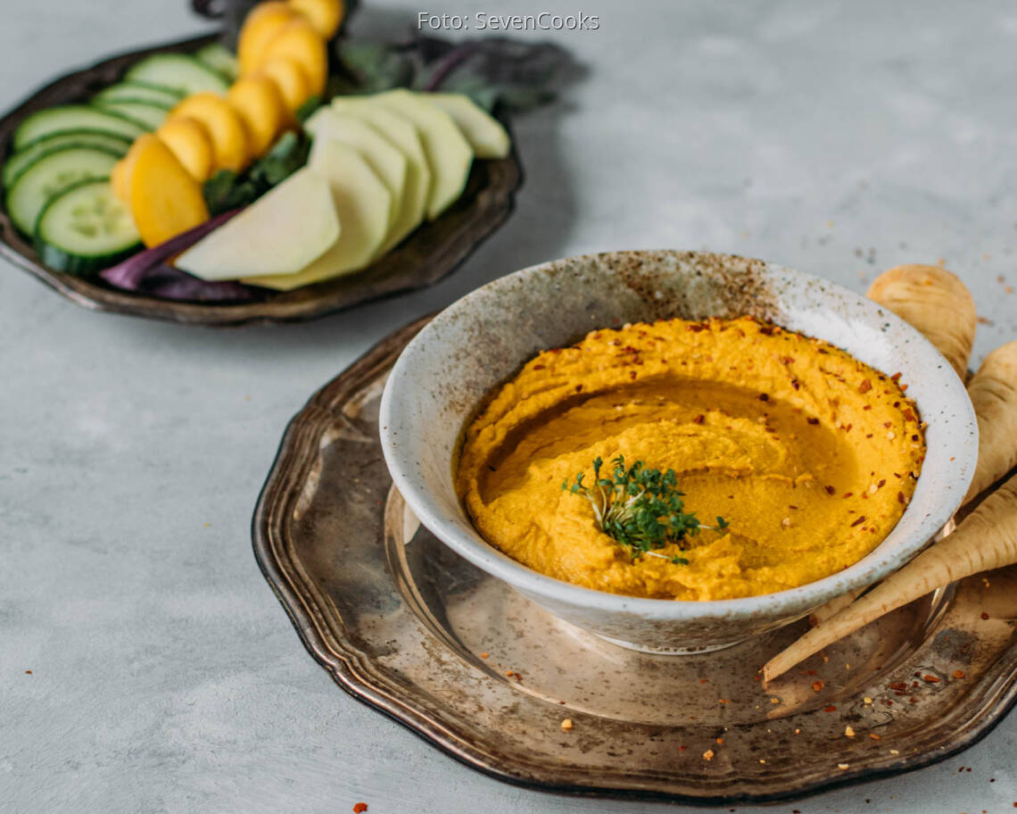 Veganes Rezept: Scharfer Pastinaken-Aufstrich