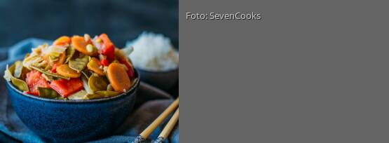 Rezeptbild für "Scharfes Gemüse in Kokossauce"