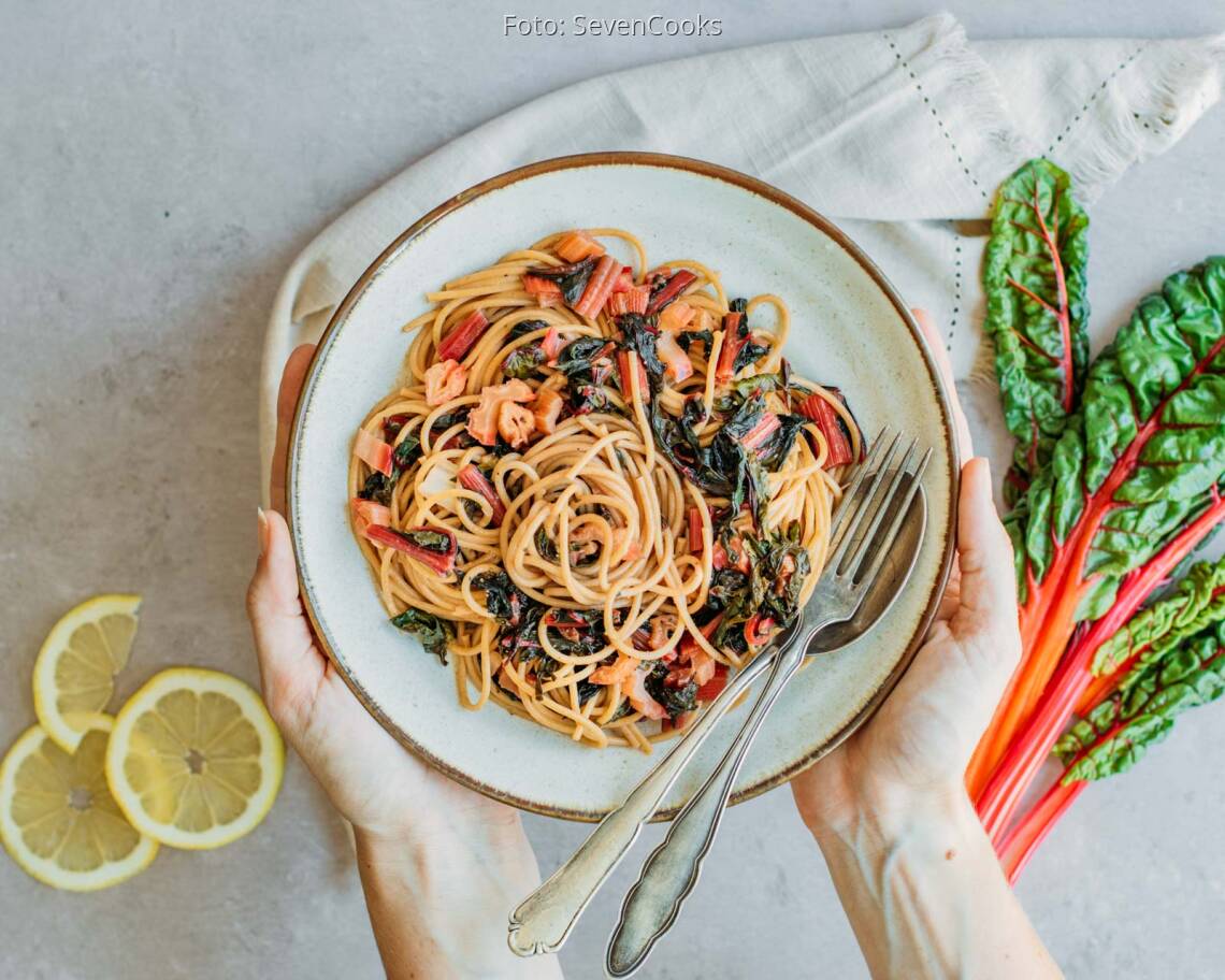 Veganes Rezept: Schnelle Mangold-Spaghetti 3