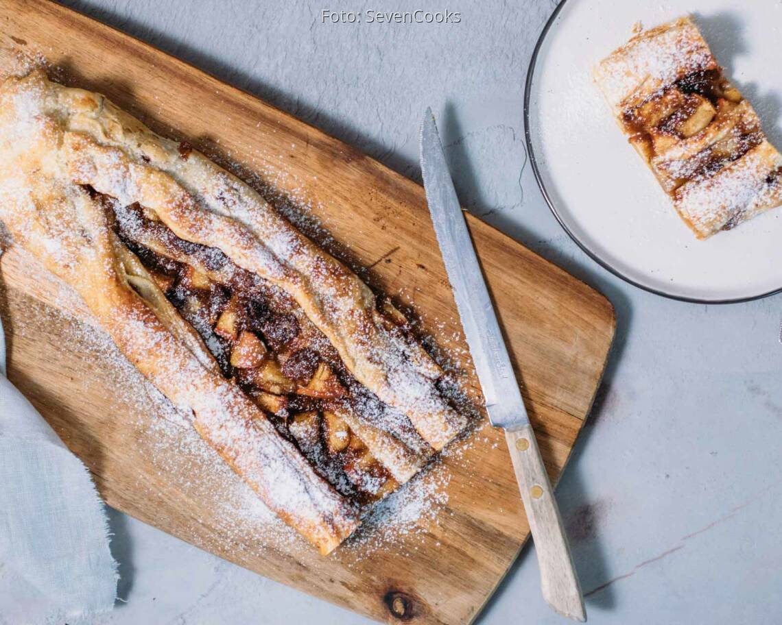 Veganes Rezept: Schneller Apfelstrudel 1