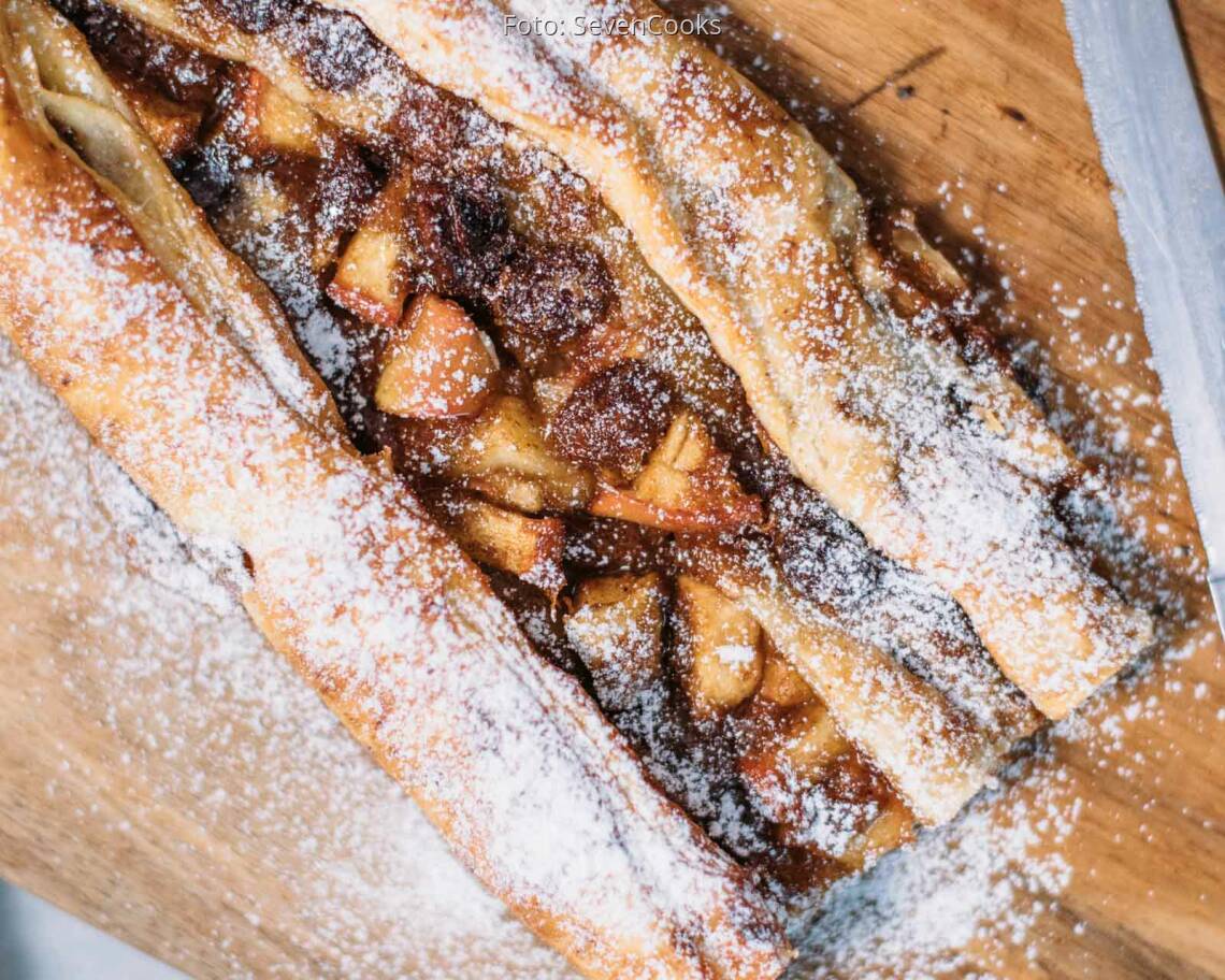 Veganes Rezept: Schneller Apfelstrudel 2