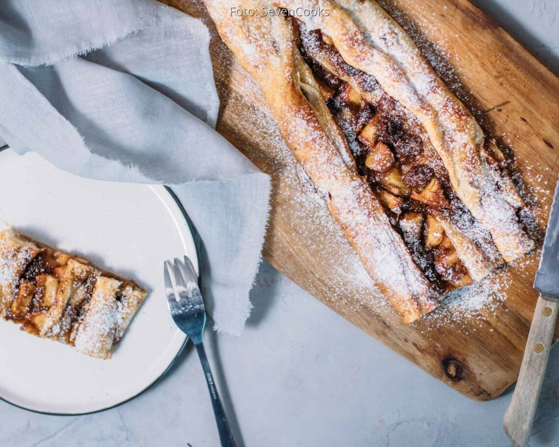 Veganes Rezept: Schneller Apfelstrudel 2