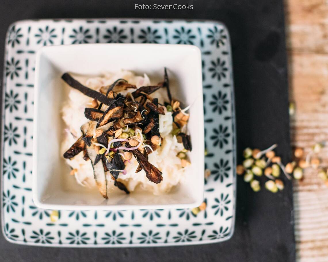 Veganes Rezept: Schwarzrettichsalat mit Joghurtdressing 3