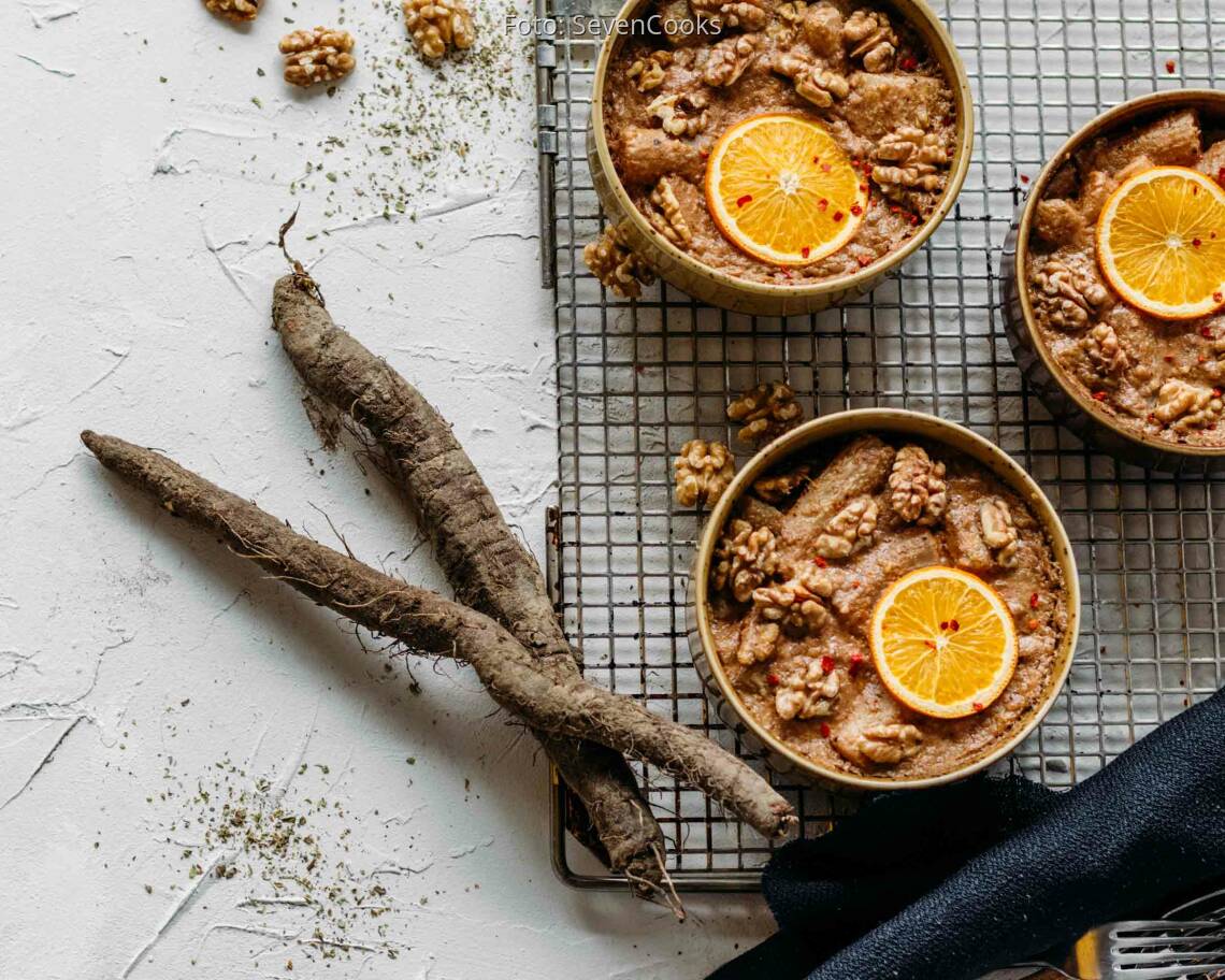 Veganes Rezept: Schwarzwurzel Auflauf mit Walnüssen 2