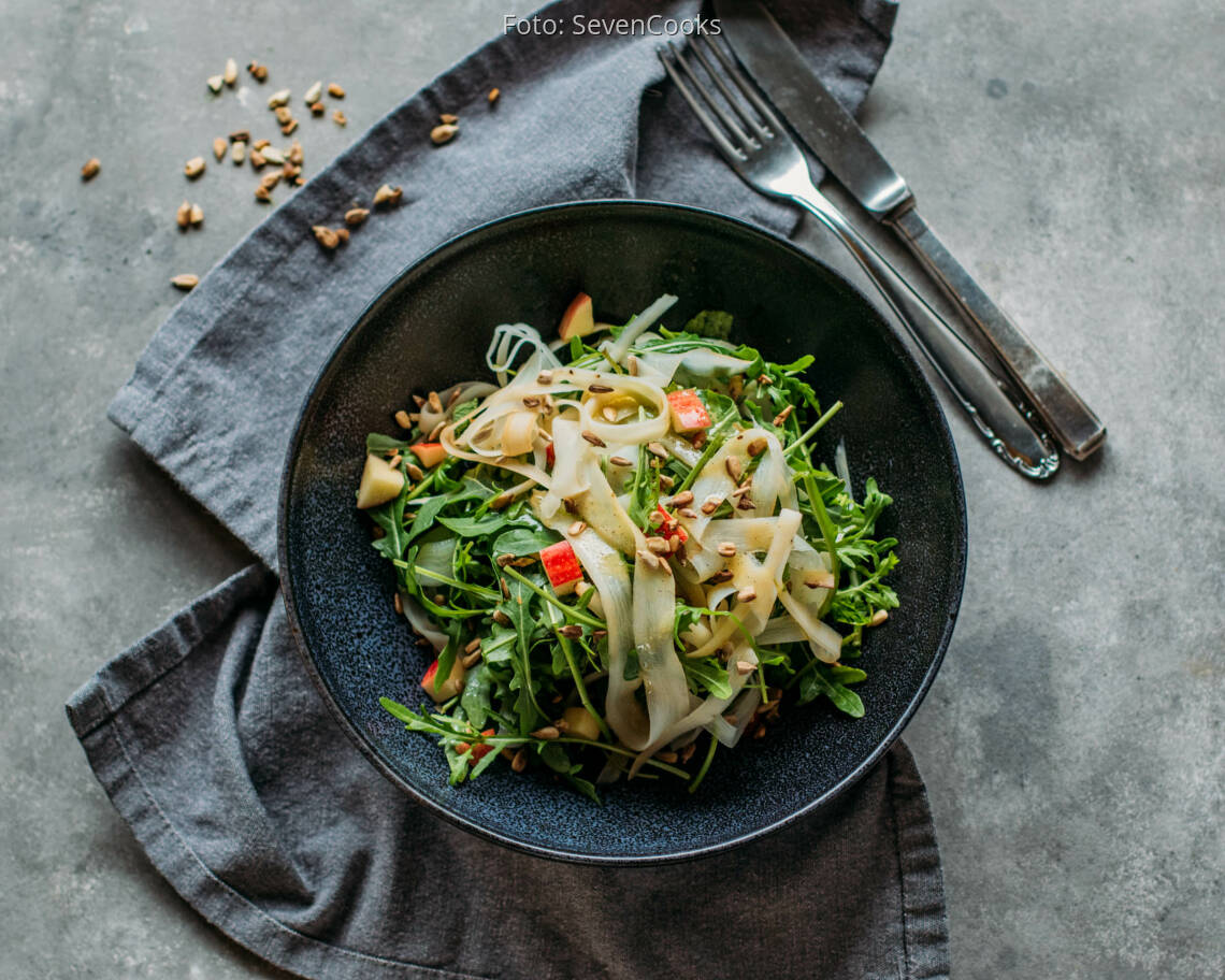 Veganes Rezept: Schwarzwurzelsalat mit Vanille-Dressing 1