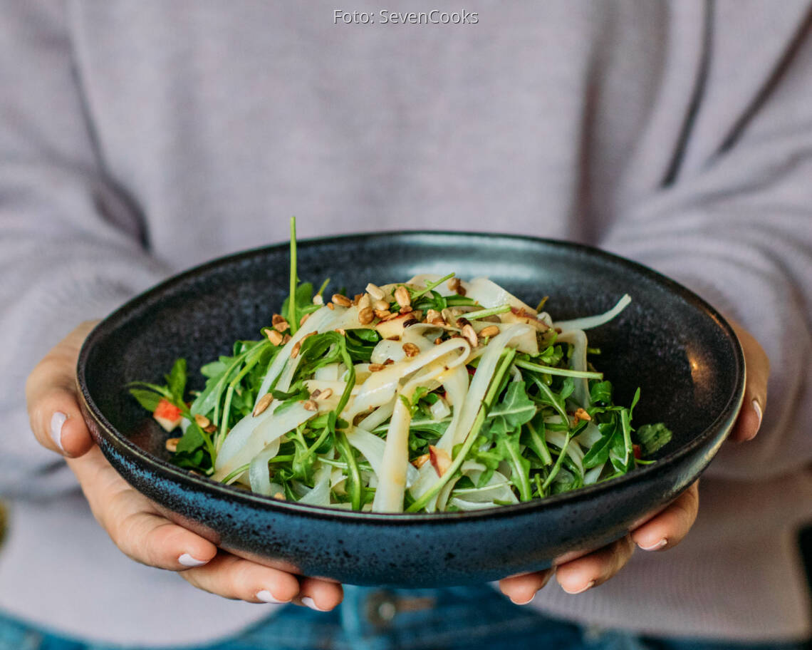Veganes Rezept: Schwarzwurzelsalat mit Vanille-Dressing 3