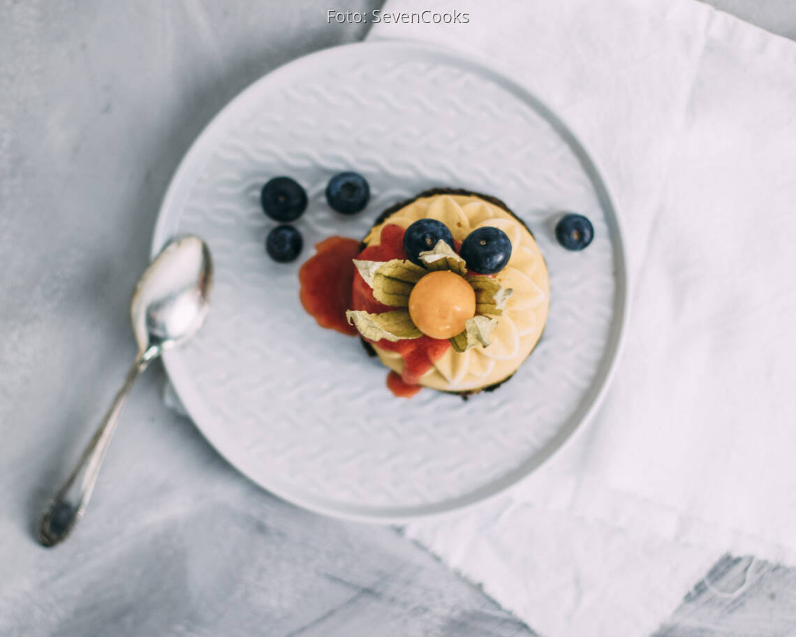 Veganes Rezept: Semifreddo mit Brownie Basis 2