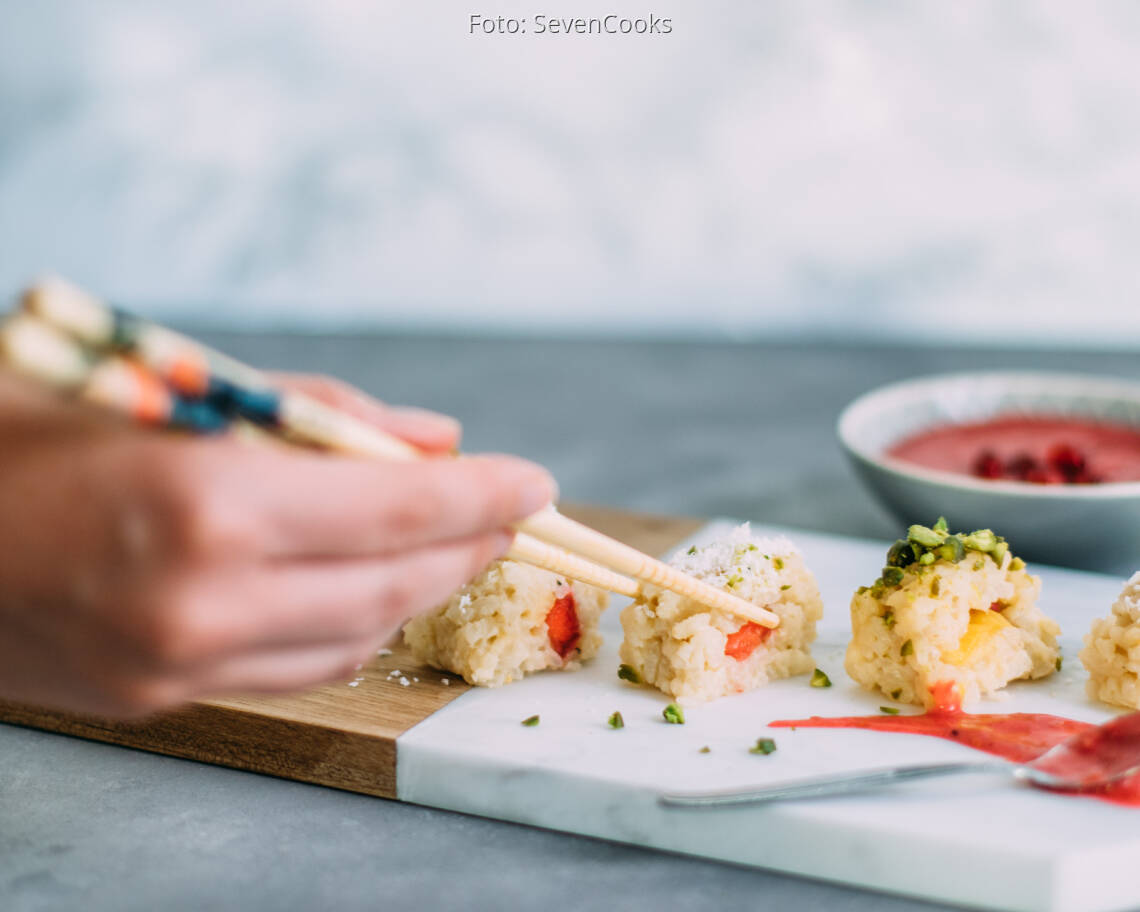 Veganes Rezept: Süßes Sushi