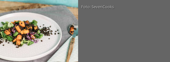 Rezeptbild für "Süßkartoffel-Linsen-Salat"