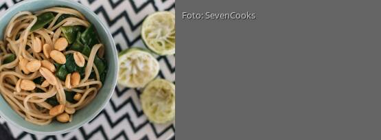 Rezeptbild für "Spaghetti mit Kokos-Limetten-Sauce"