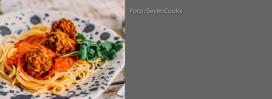 Rezeptbild für "Spaghetti mit Meatballs"
