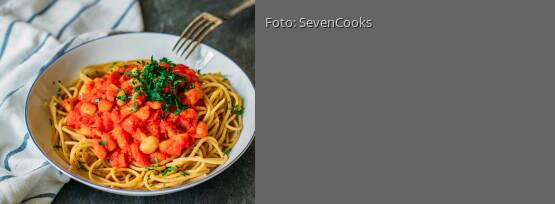 Rezeptbild für "Spaghetti mit weißen Bohnen"