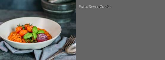 Rezeptbild für "Spargelrisotto mit Tomaten"