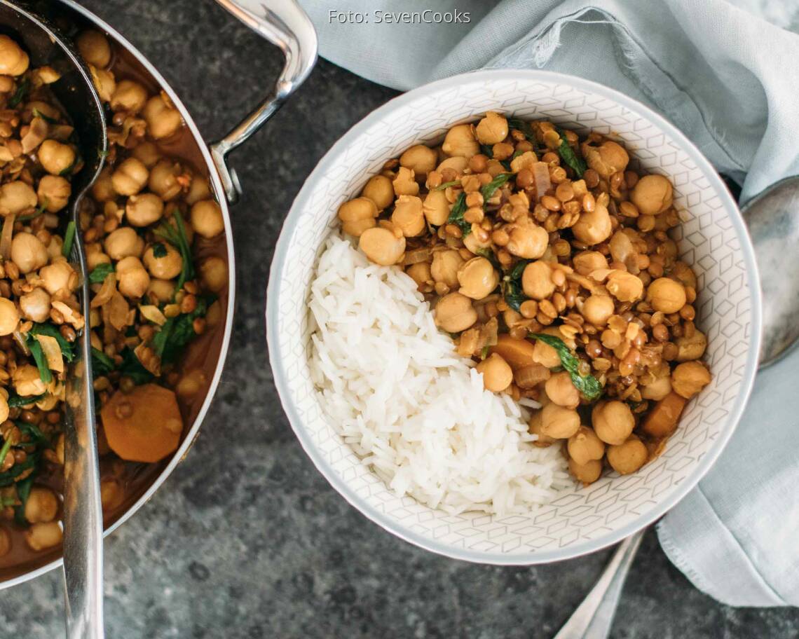 Fertiges Rezept: Spinat Dal mit Kichererbsen 1