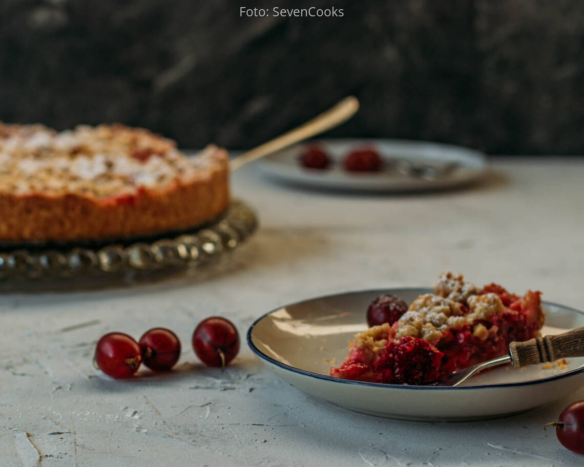 Veganes Rezept: Stachelbeer-Streuselkuchen 3
