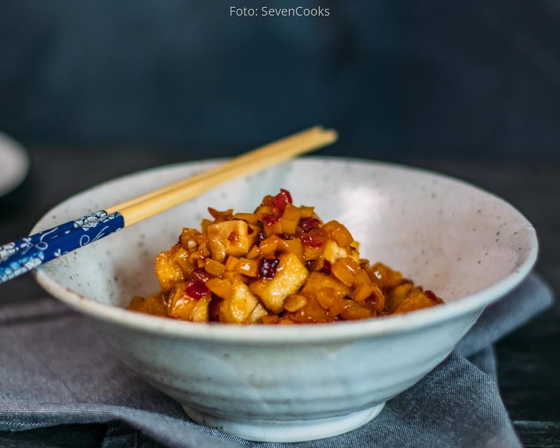 Veganes Rezept: Stir fried Tofu 2