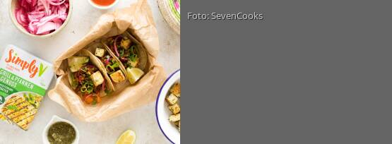 Rezeptbild für "Vegane Tacos mit Pfannenkäse"