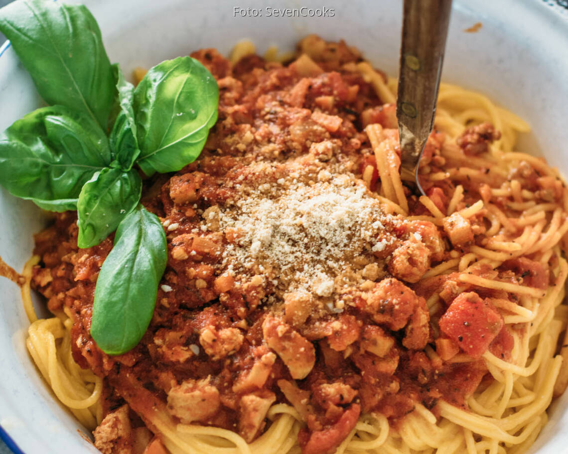 Veganes Rezept: Tofu-Bolognese