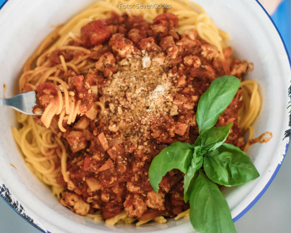 Veganes Rezept: Tofu-Bolognese