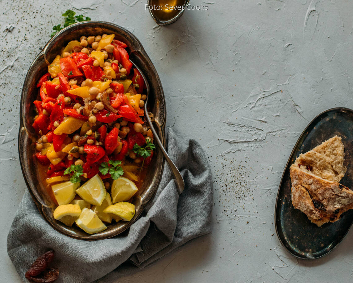 Veganes Rezept: Tunesischer Paprikasalat 1