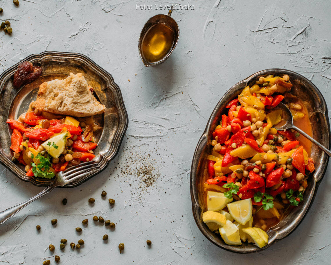 Veganes Rezept: Tunesischer Paprikasalat 2