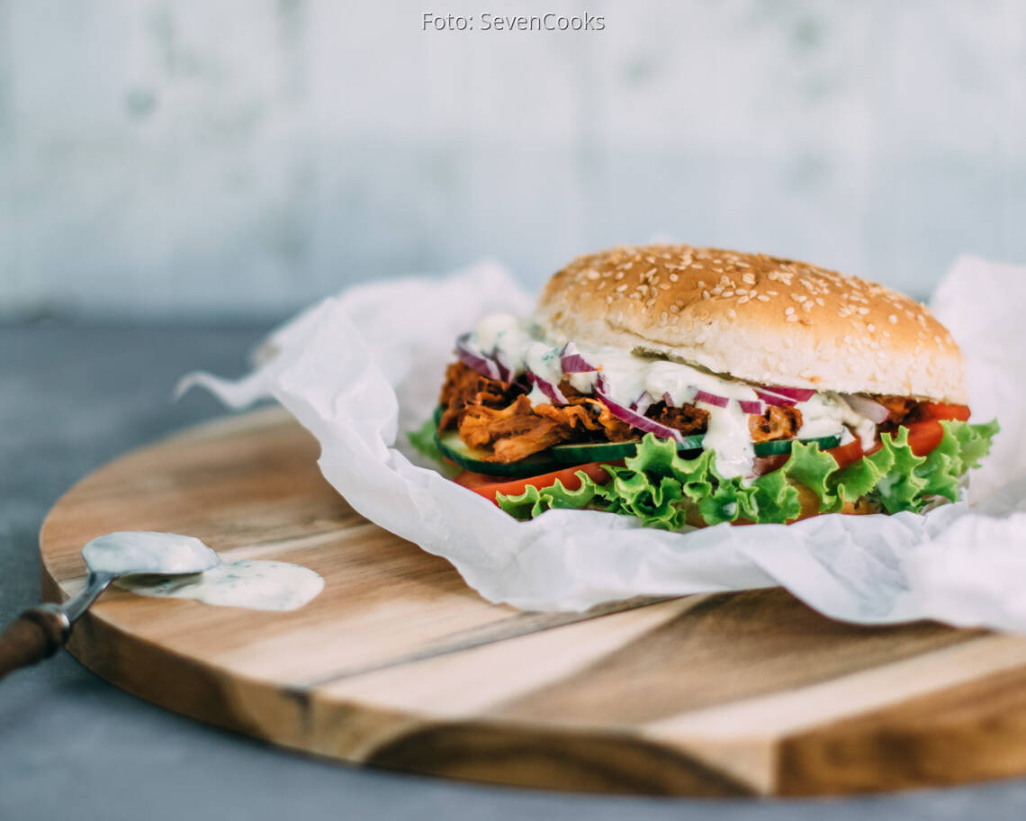 Veganes Rezept: Vegan Pulled Pork Burger_1