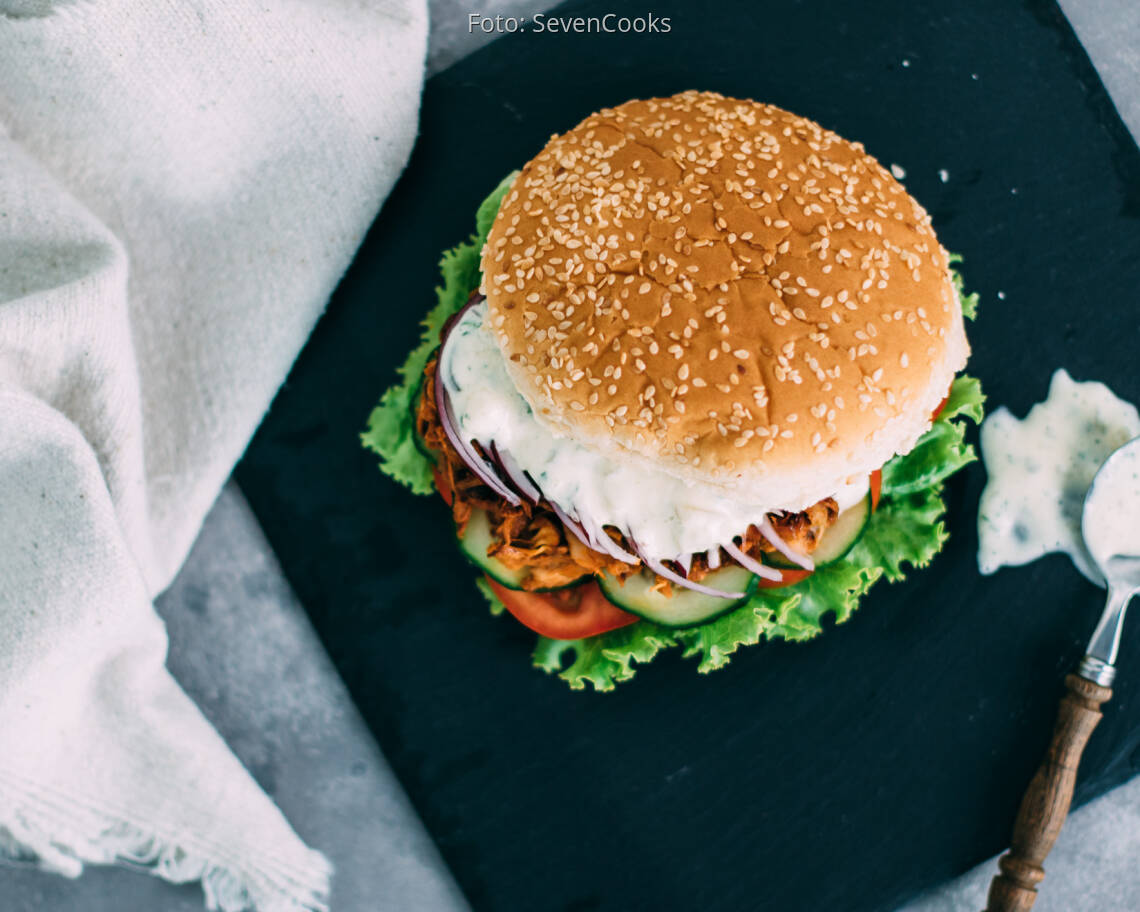 Veganes Rezept: Vegan Pulled Pork Burger_2