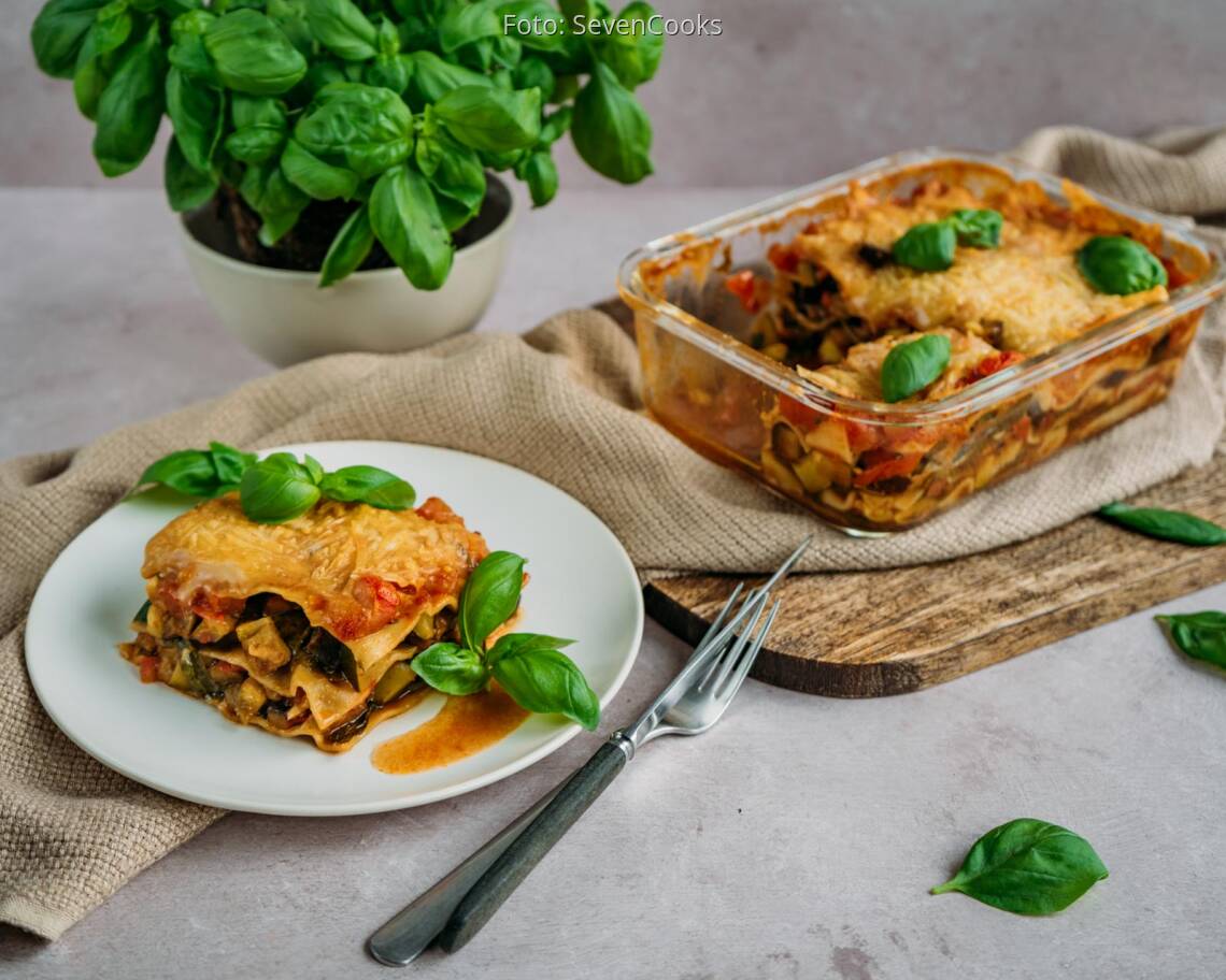 Veganes Rezept: Vegane Gemüselasagne 2