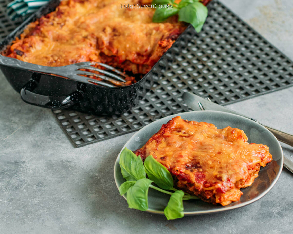 Veganes Rezept: Vegane Hackfleisch Lasagne 2