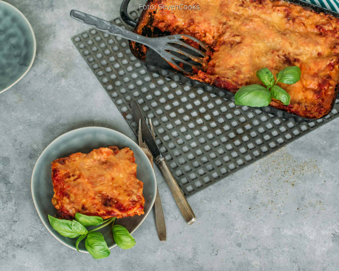 Veganes Rezept: Vegane Hackfleisch Lasagne 3