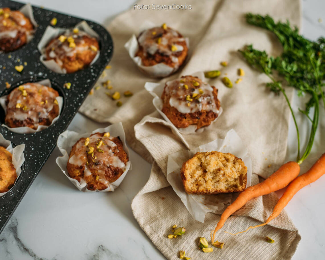 Veganes Rezept: Vegane Karottenmuffins 1