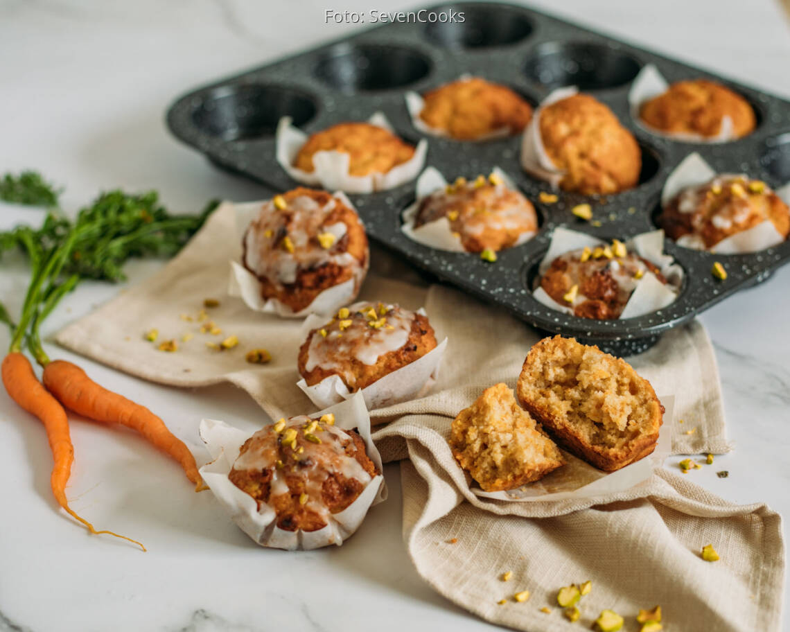 Veganes Rezept: Vegane Karottenmuffins 2