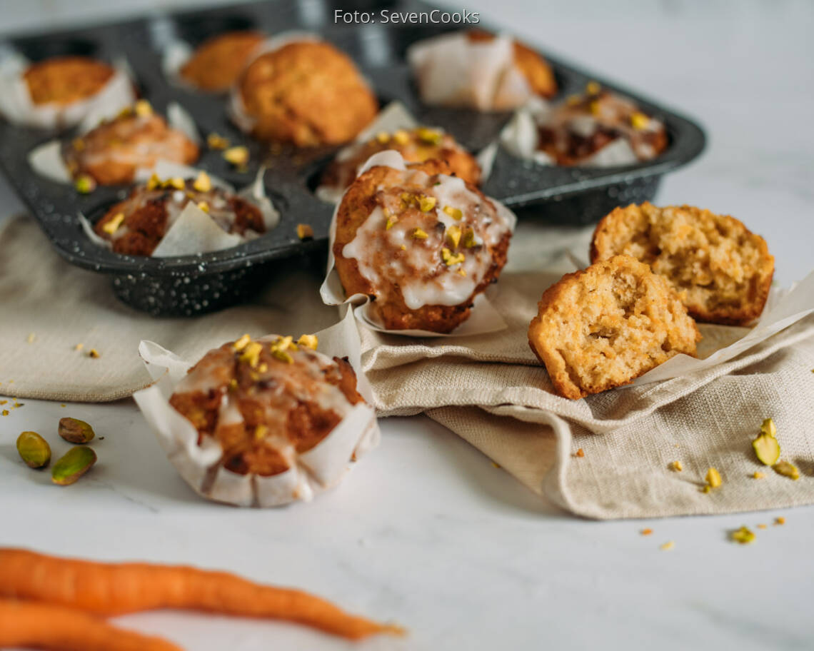 Veganes Rezept: Vegane Karottenmuffins 3