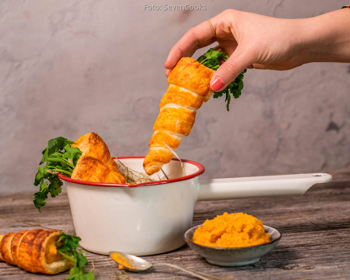 Veganes Rezept: Vegane Oster-Snack-Karotten 1