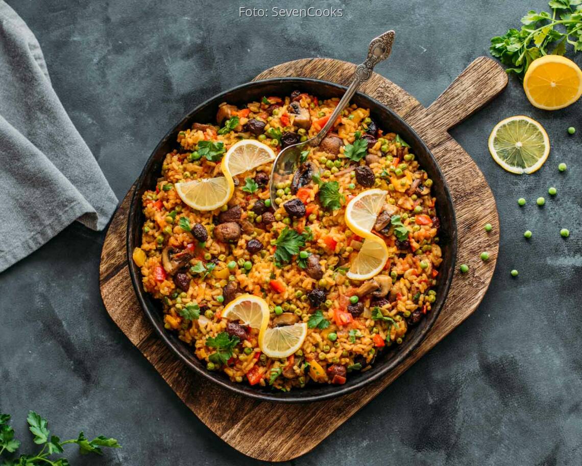Veganes Rezept: Vegane Paella 1