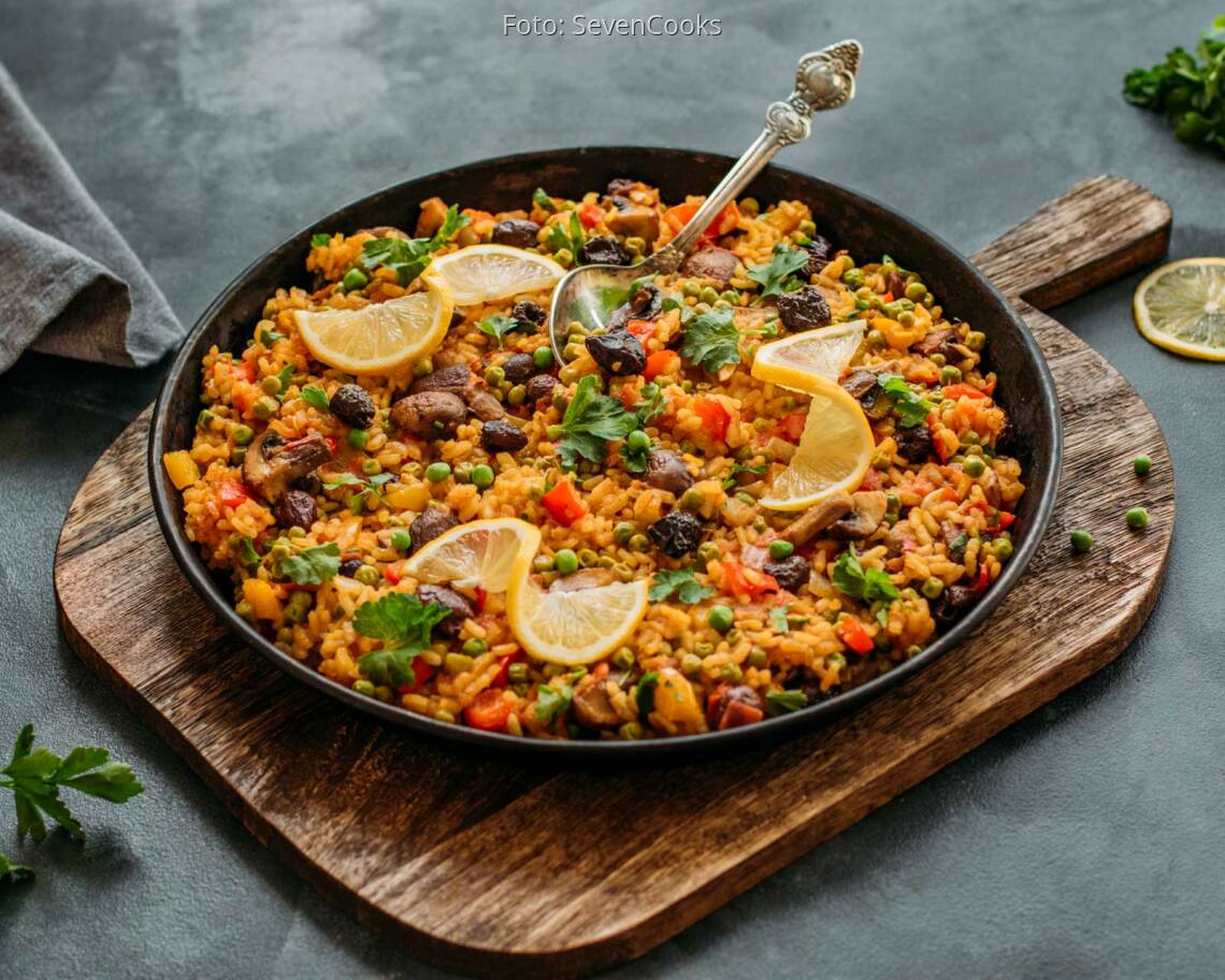 Veganes Rezept: Vegane Paella 2
